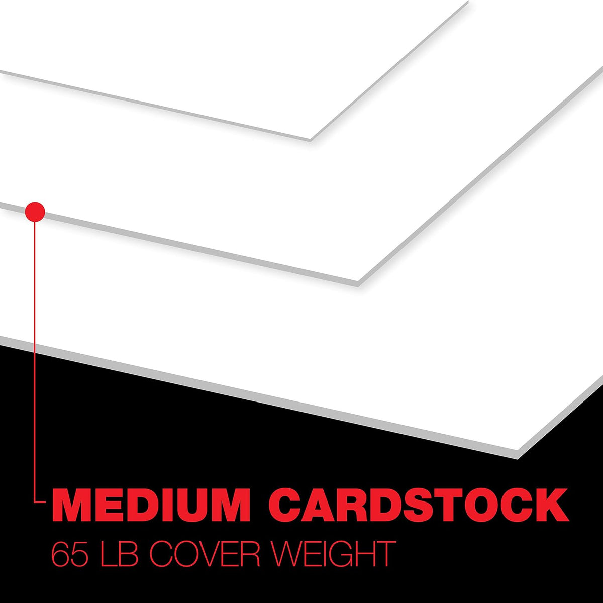 Accent Opaque 11” x 17” White Cardstock Paper, 65lb, 175gsm – 250 Sheets (1 Ream) – Premium Medium Weight Smooth Cardstock, Printer Paper for Invitations, Menus, Business Cards – 188570R