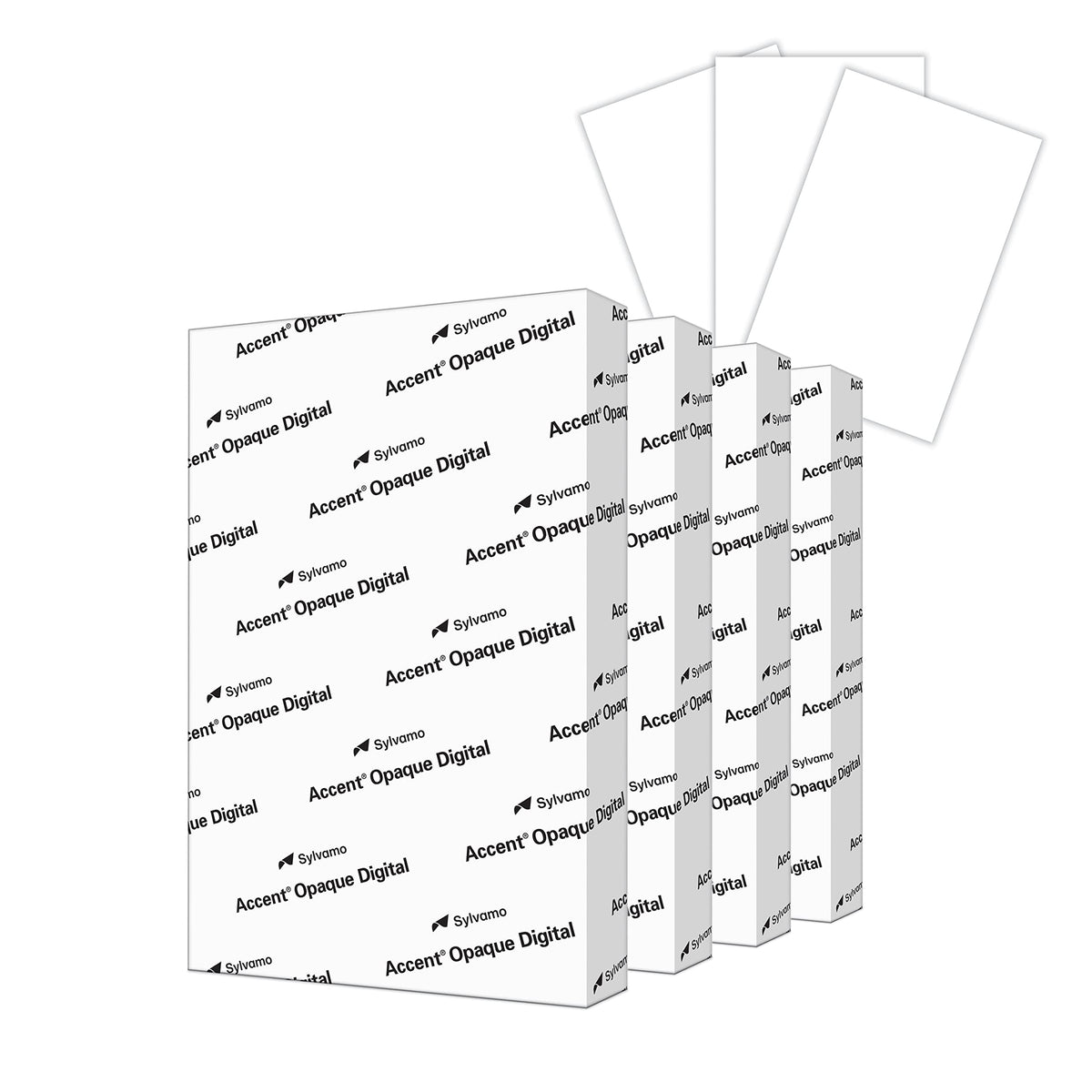Accent Opaque 17" x 11" white cardstock paper, 100lb, 271gsm – 200 sheets (1 ream) – premium smooth heavy cardstock, printer paper for invitations, menus, business cards – 188093R
