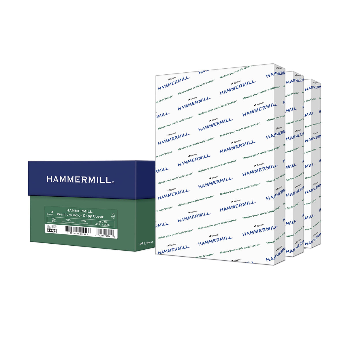 Hammermill Cardstock, Premium Color Copy, 80 lb, 17 x 11-1 Pack (250 Sheets) - 100 Bright, Made in the USA Card Stock, 120037R , White