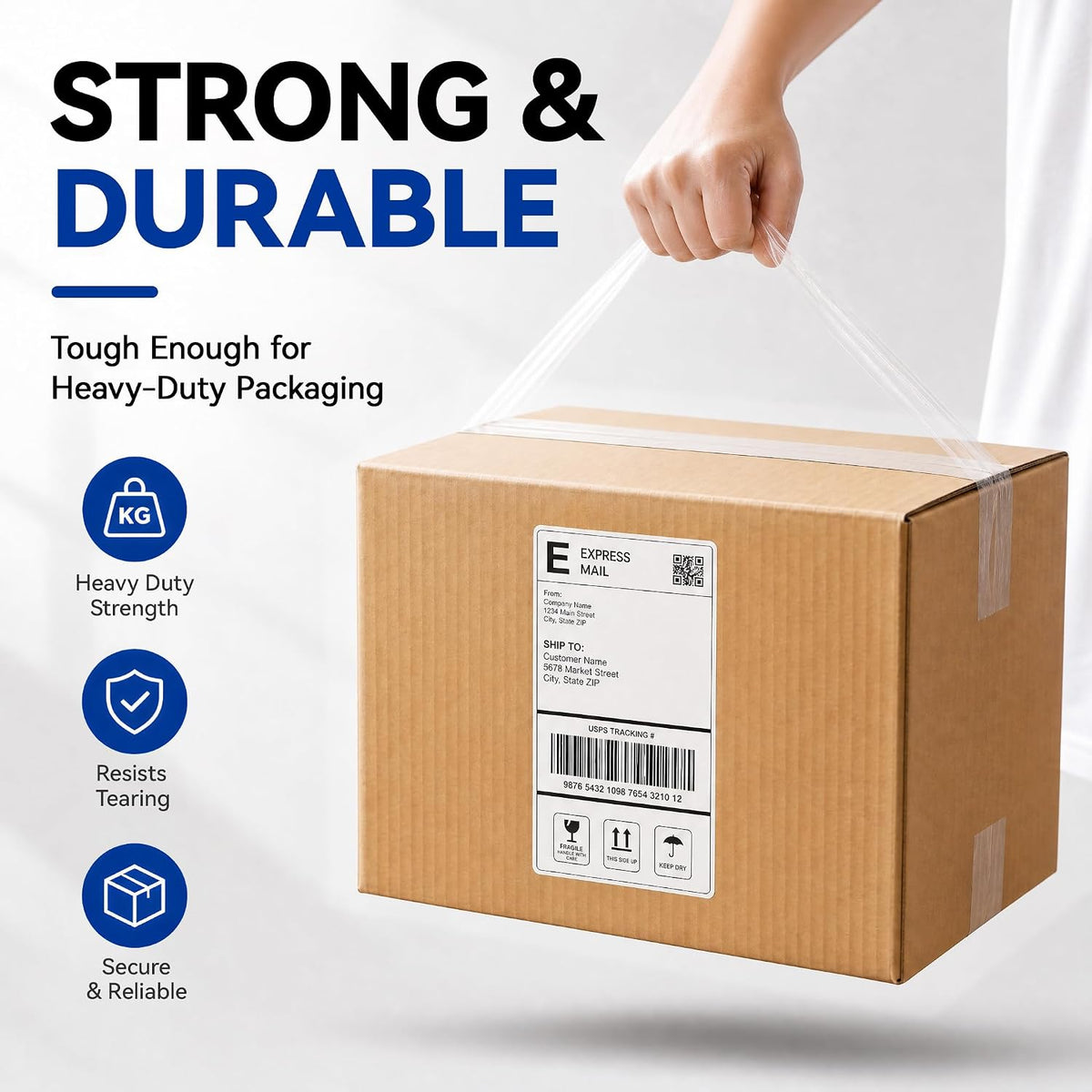 Clear Packing Tape, 110 Yards Heavy Duty Packaging Tape 12 Rolls
