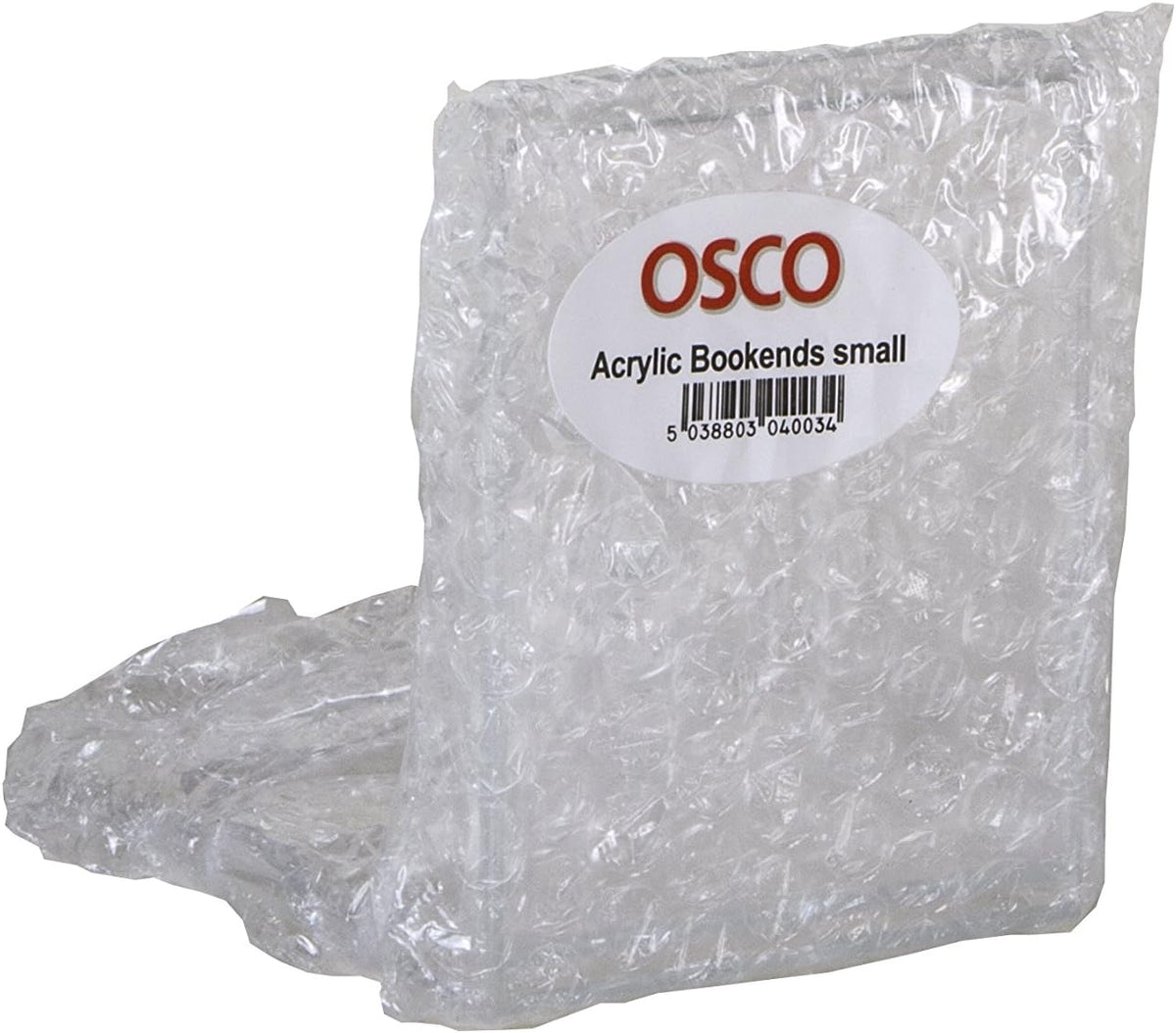 OSCO Clear Acrylic Very Small Bookends, ABE-2