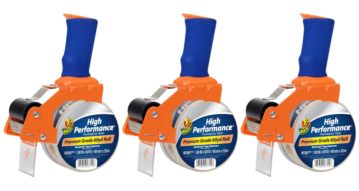 Duck Brand High Performance Packaging Tape Refills, 2" Wide, Clear, 6 Rolls