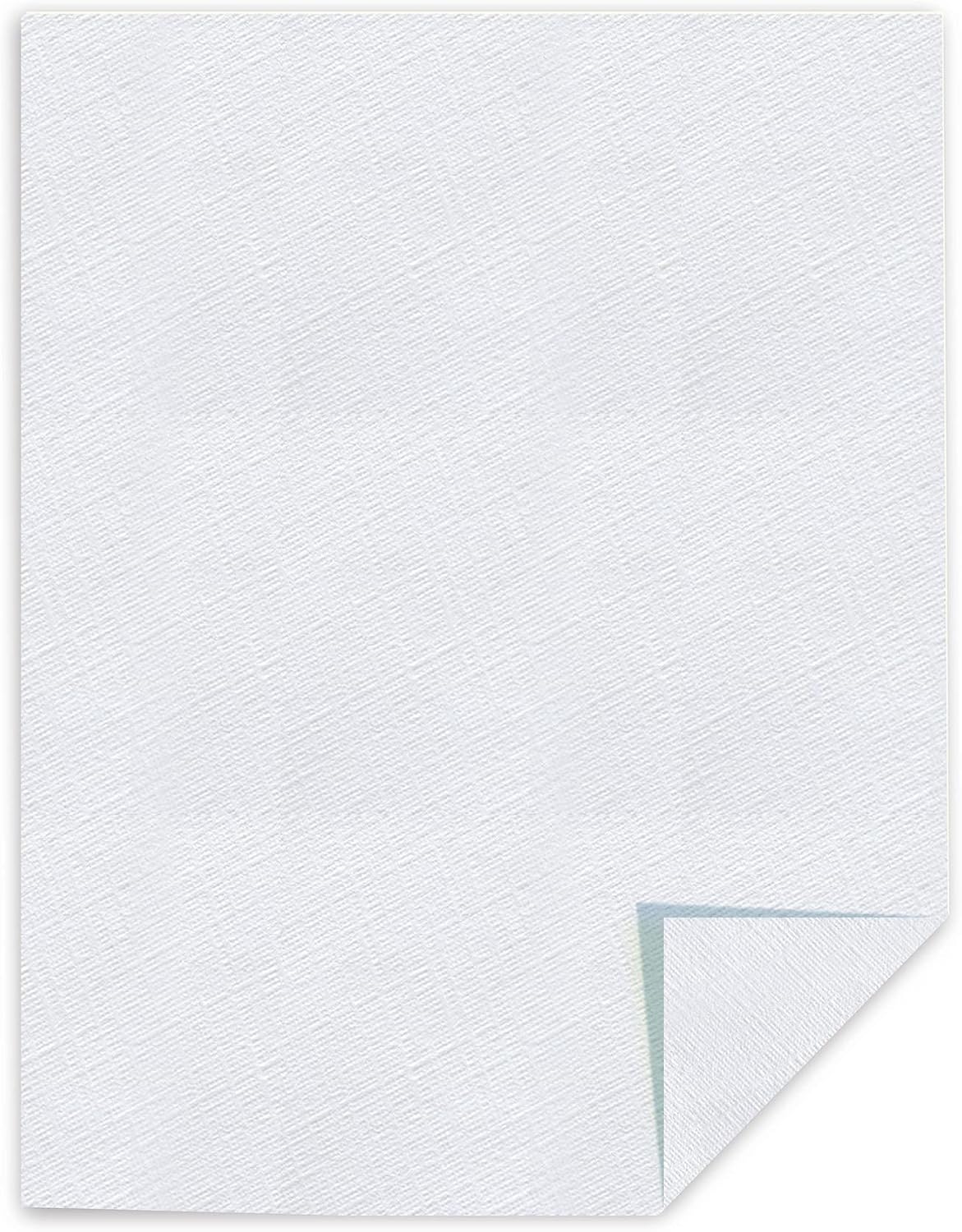 Southworth 25% Cotton Business Paper, 8.5” x 11", 24 lb/90 gsm, Linen Finish, White, 100 Sheets - Packaging May Vary (P554CK)