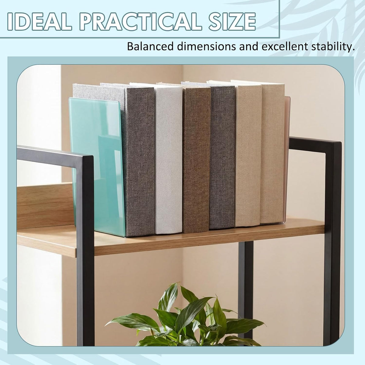 6Pcs Acrylic Bookends for Shelves Colorful Book Ends,Modern Bohemian Colors