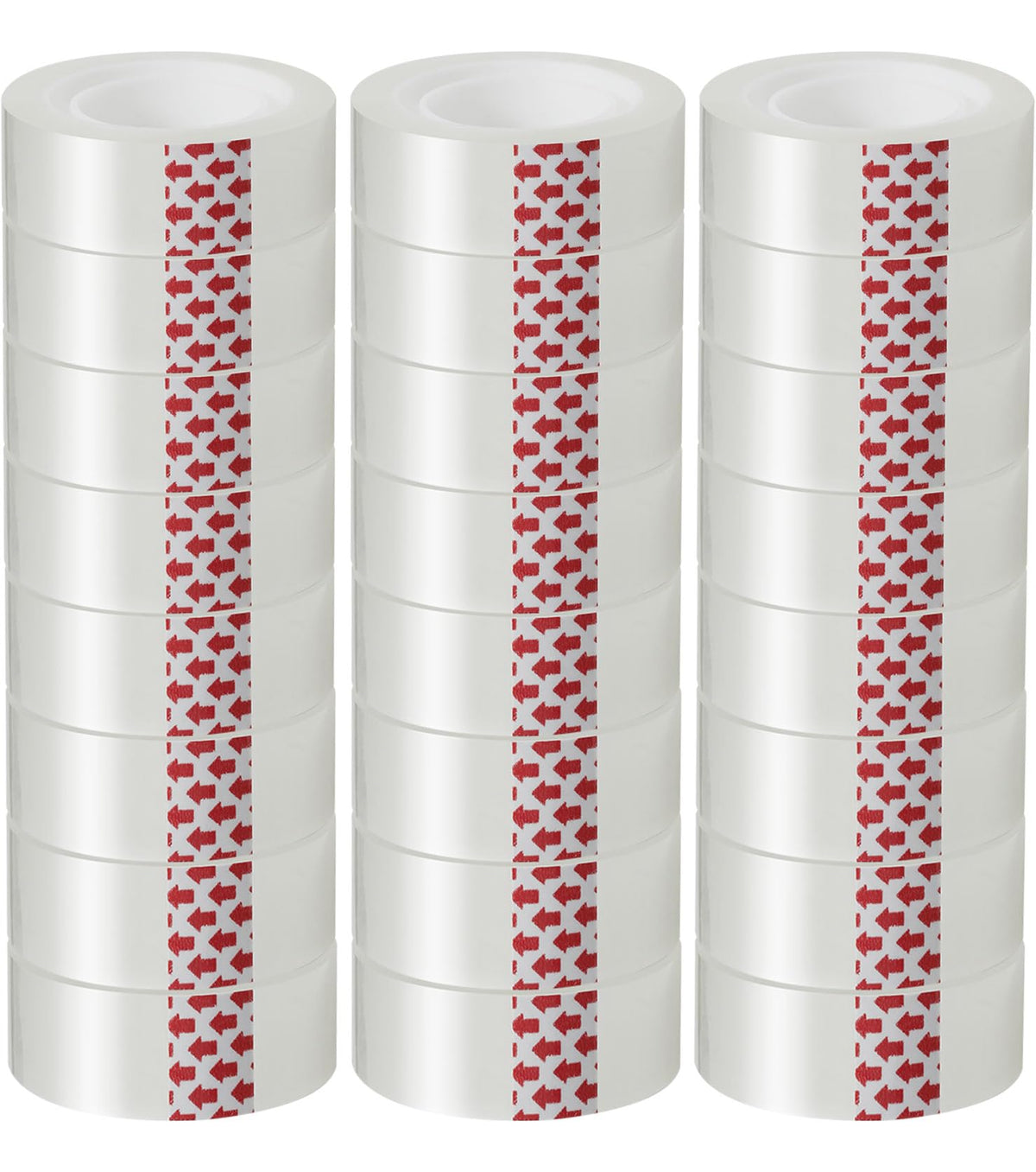 72 Rolls Transparent Tape Refills, Clear Tape Dispenser Refill Rolls, Glossy Gift Wrap Tapes for Office, School, Home, 3/4 x 800 Inches