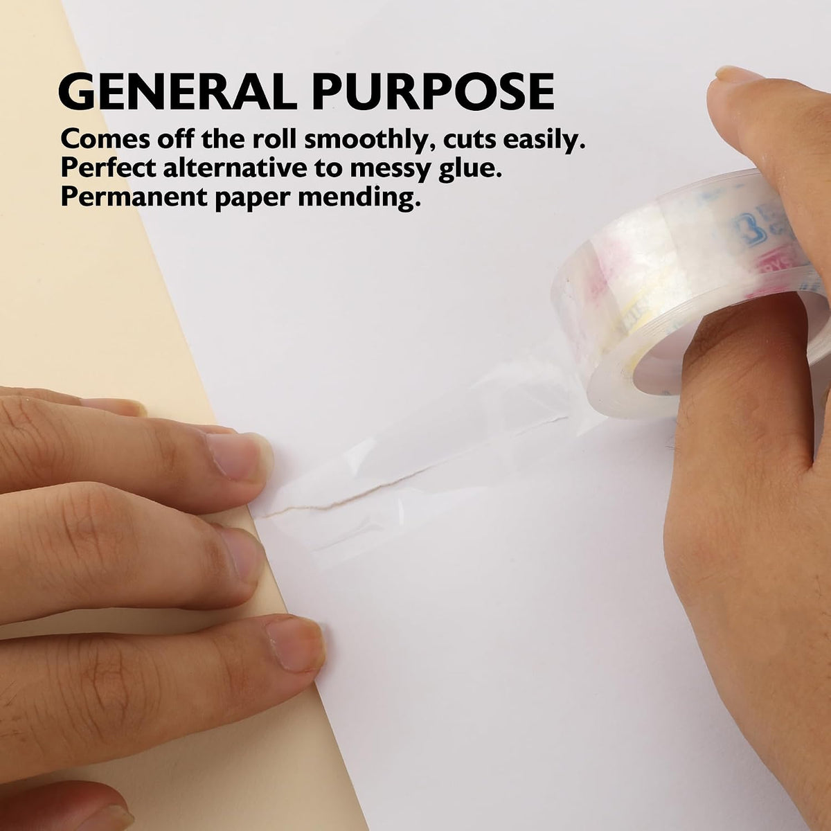 BAZIC PRODUCTS Crystal Clear Tape Refill, 3/4 in x 1000 in, 3 Ct, 24-Box