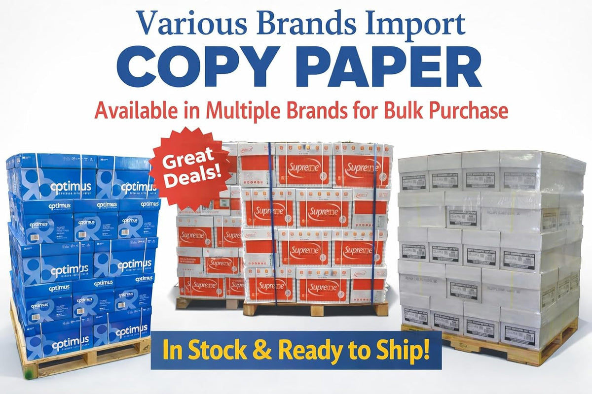 Multipurpose Copy and Print Paper, 8.5 x 11, 92 Bright, 20lb – 1 Pallet / 40 Cases (200,000 Sheets)
