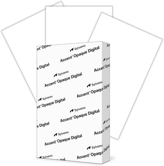 Accent Opaque White Printer Paper, 8.5” x 14” 24lb Bond/60lb Text Copy Paper – 500 Sheets (1 Ream) – Premium Computer Paper with Smooth Finish, 97 Bright, 89gsm – Multipurpose White Paper – 188033R