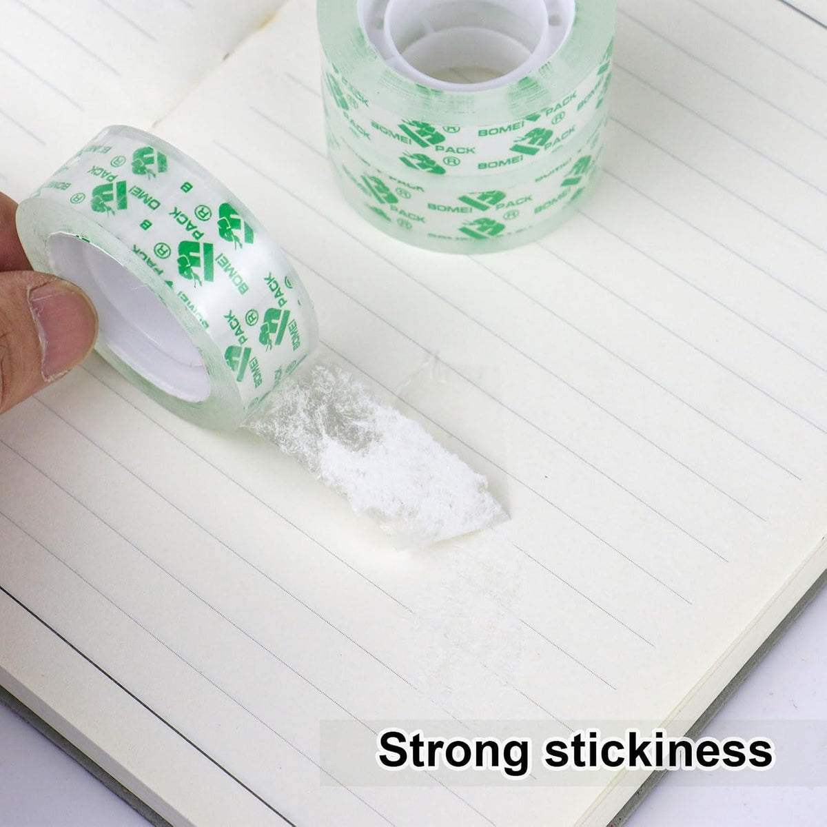BOMEI PACK 120 Rolls Clear Tape Refills Roll Transparent Tape Refill Rolls for Office, Home, School, 3/4-Inch x 1000 inch