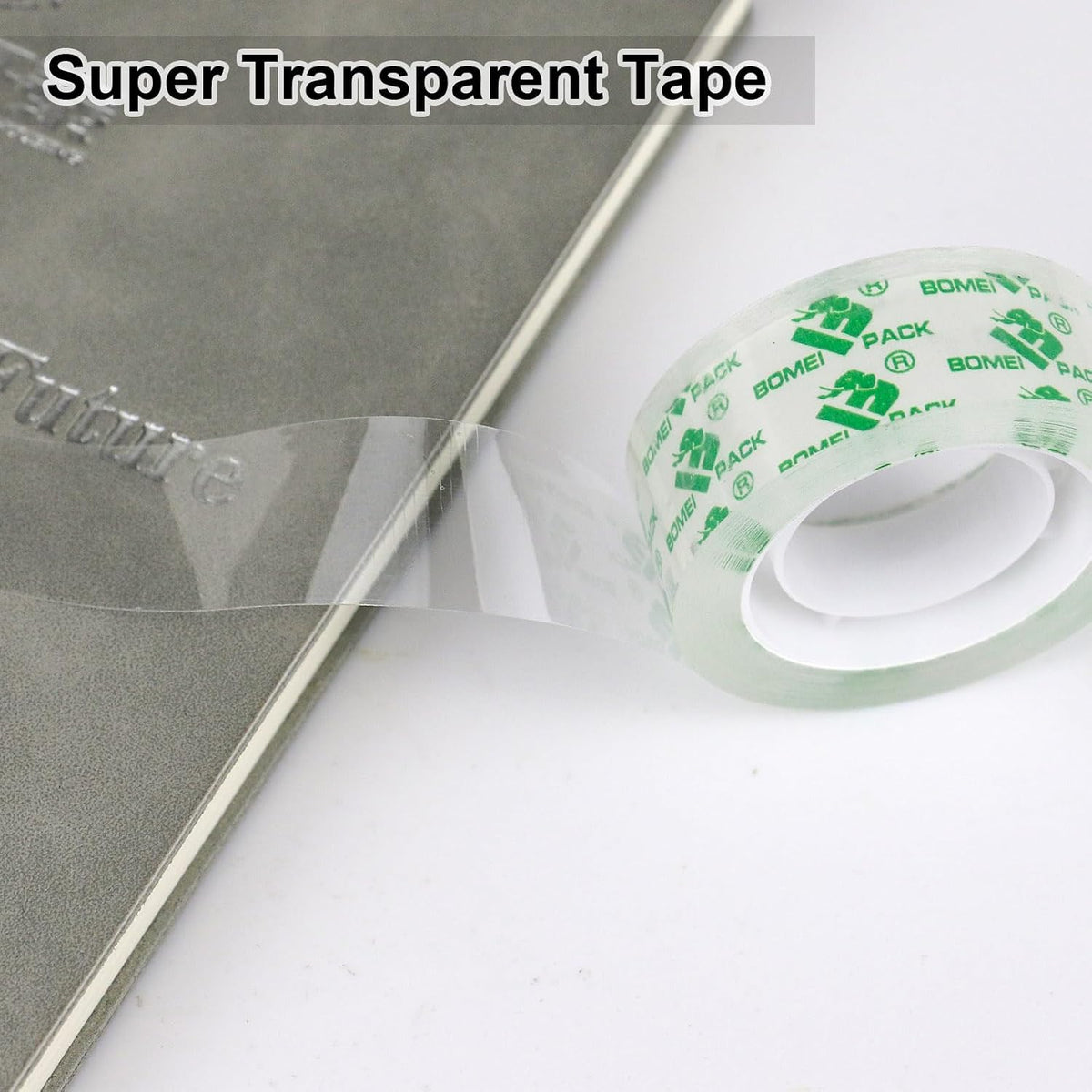 BOMEI PACK 120 Rolls Clear Tape Refills Roll Transparent Tape Refill Rolls for Office, Home, School, 3/4-Inch x 1000 inch