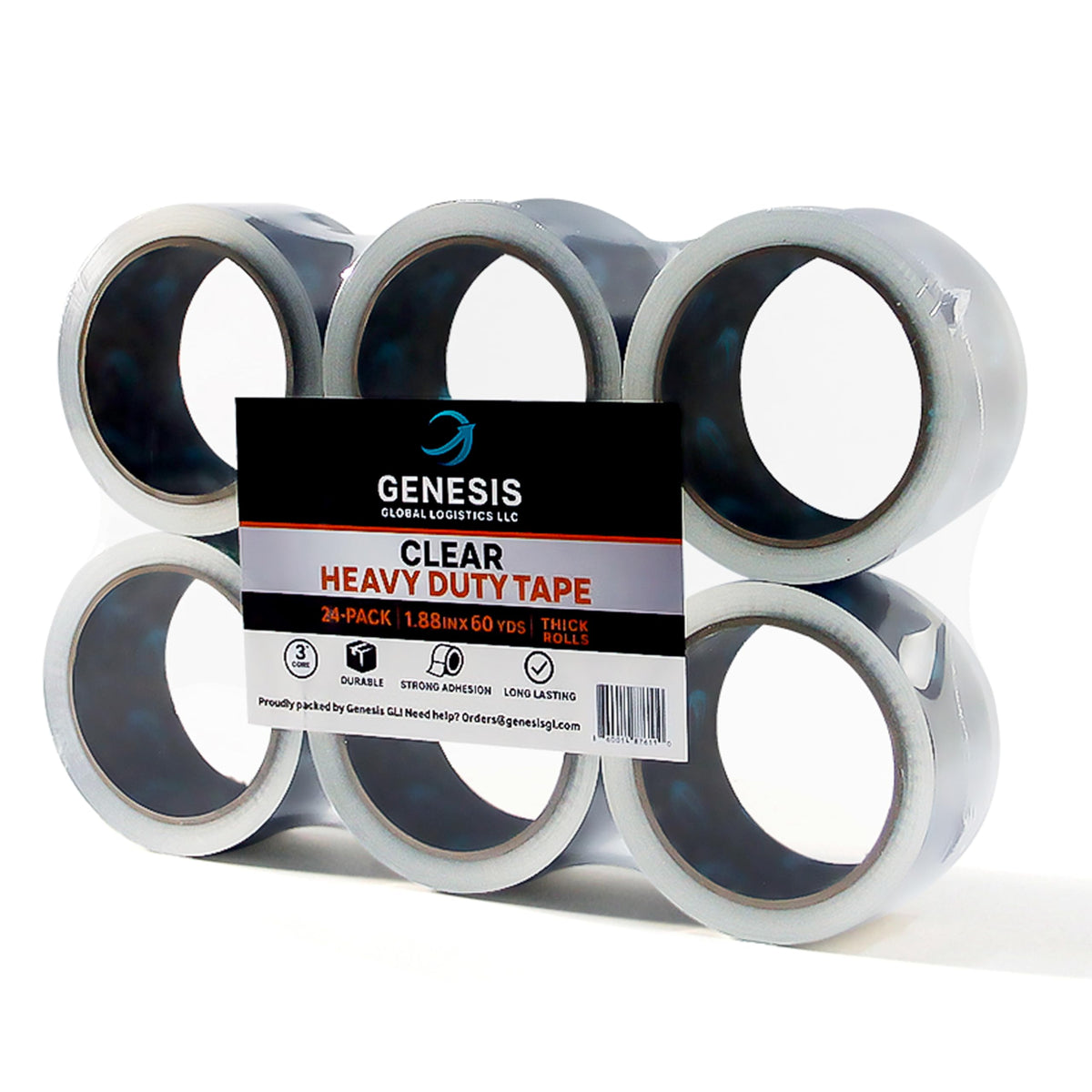 Clear Packing Tape, 12 Rolls Heavy Duty Packaging Tape for Shipping Packaging Moving Sealing, Thicker Clear Packing Tape, 1.88 Inches Wide, 60 Yards Per Roll