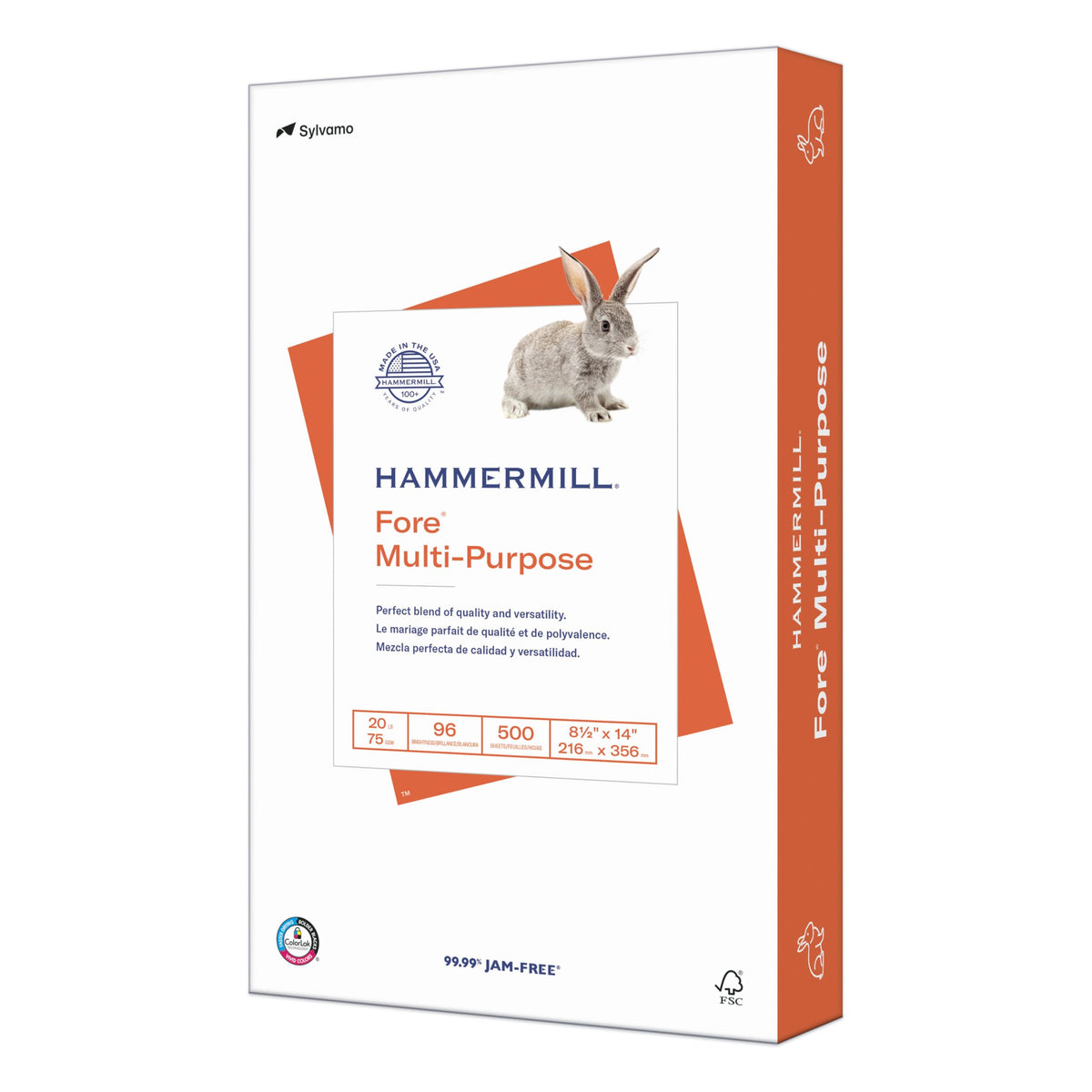 Hammermill Printer Paper, Fore Multipurpose 20 lb Copy Paper, 8.5 x 11-96 Bright, Made in the USA, 103267C (10 Ream, 5000 Sheets Total)