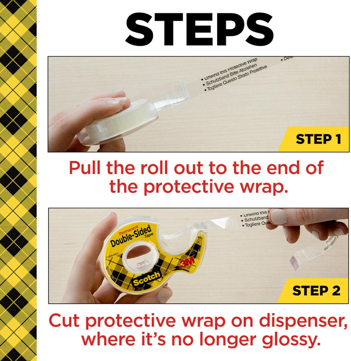 Scotch Double Sided Tape with Tape Dispenser, 0.50 in. x 900 in.