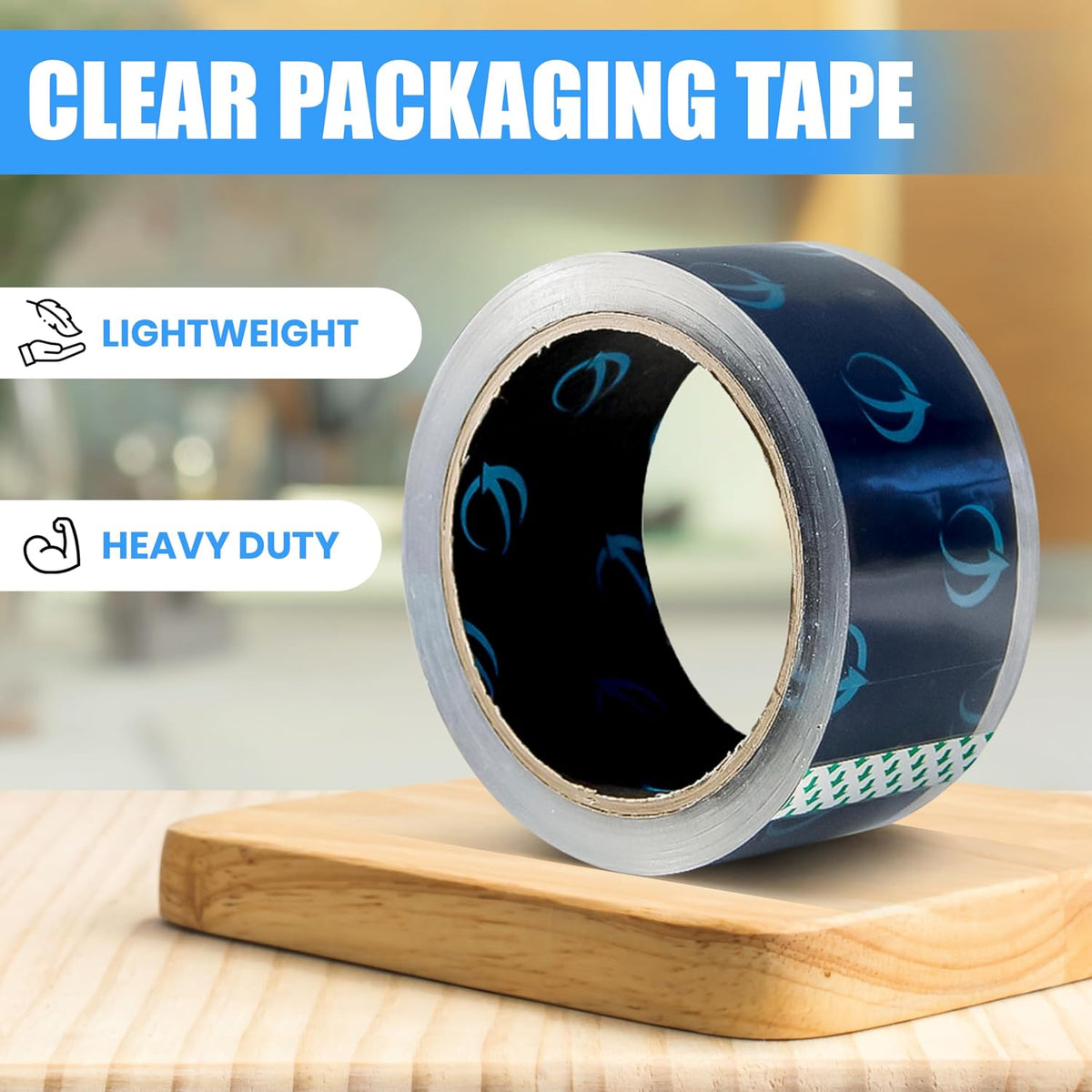 Clear Packing Tape, 12 Rolls Heavy Duty Packaging Tape for Shipping Packaging Moving Sealing, Thicker Clear Packing Tape, 1.88 Inches Wide, 60 Yards Per Roll