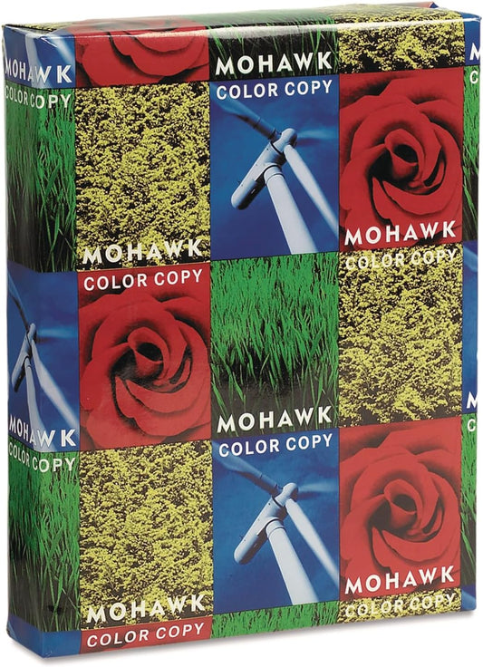 Mohawk Color Copy 98 Paper and Cover Stock, 98 Bright, 80 lb Cover Weight, 8.5 x 11, 250/Pack