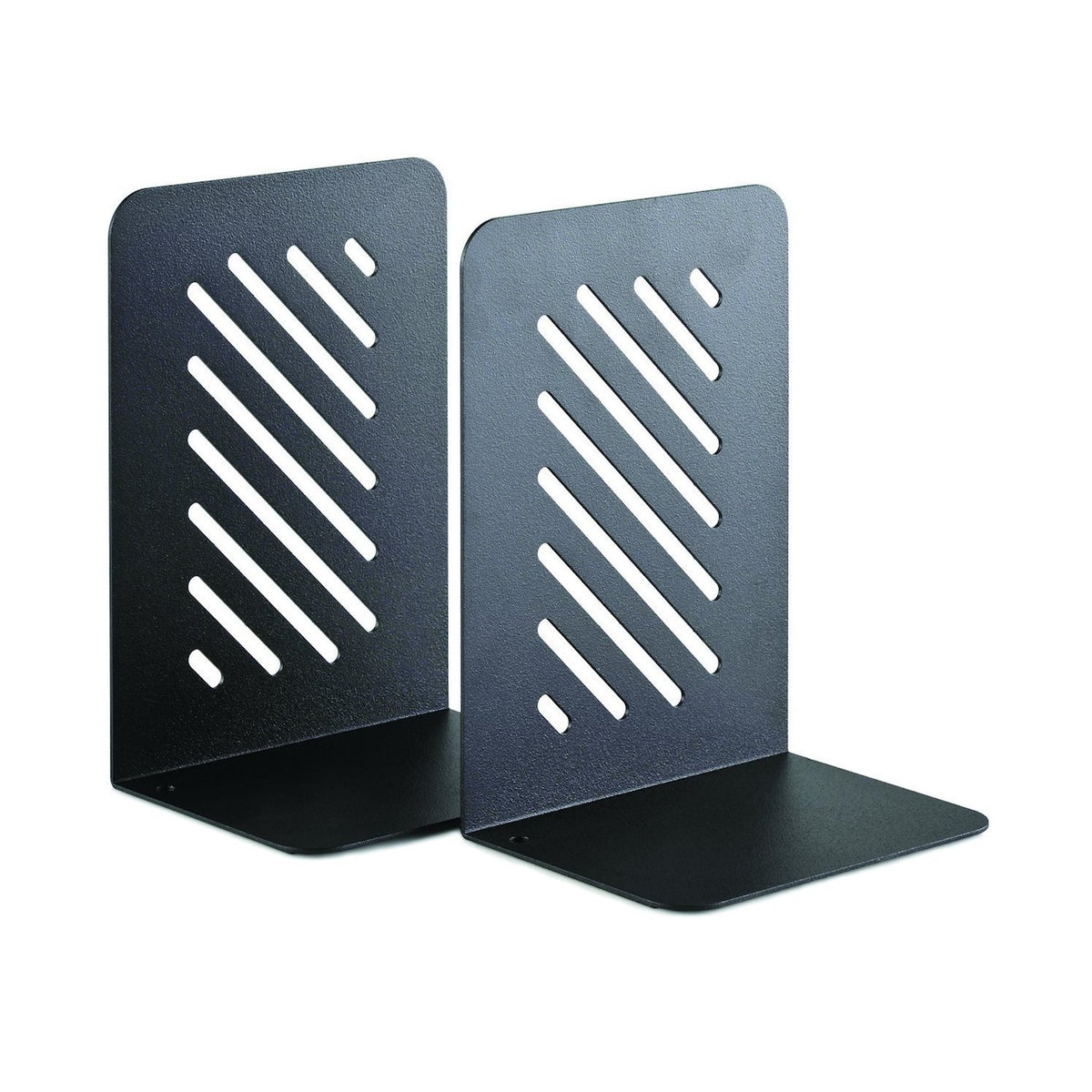 STEELMASTER by BankSupplies 10-Inch Heavy Duty Bookends | Scratch Resistant Finish | Heavy Gauge Material | Non-Slip Padded Base Protection | For Office, Bookshelves, Binders & Books