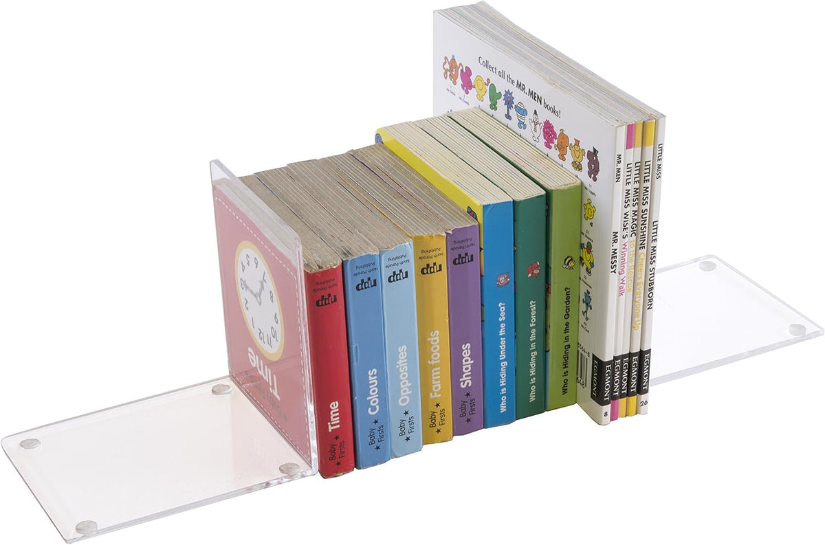 OSCO Clear Acrylic Very Small Bookends, ABE-2